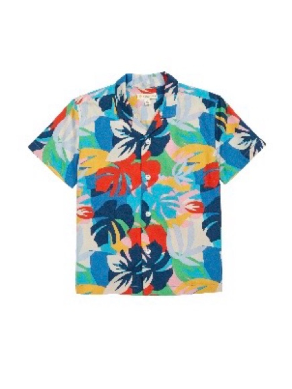 Tucker and Tate Multicolor Tropical Print Short Sleeve Shirt